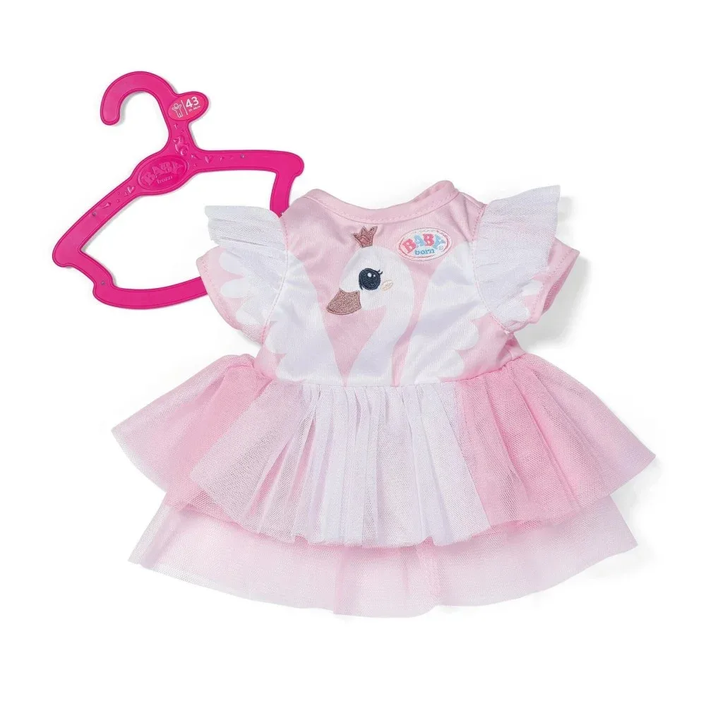 Zapf Creation BABY born — платье с лебедем для куклы 43 см 841099