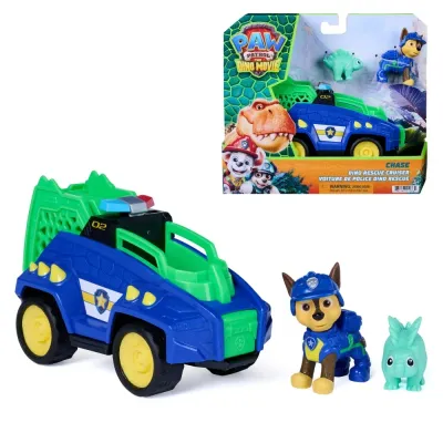 Spin Master Щенячий патруль и динозавры — спасательная машина Гонщика Dino Rescue с фигуркой 6075756
