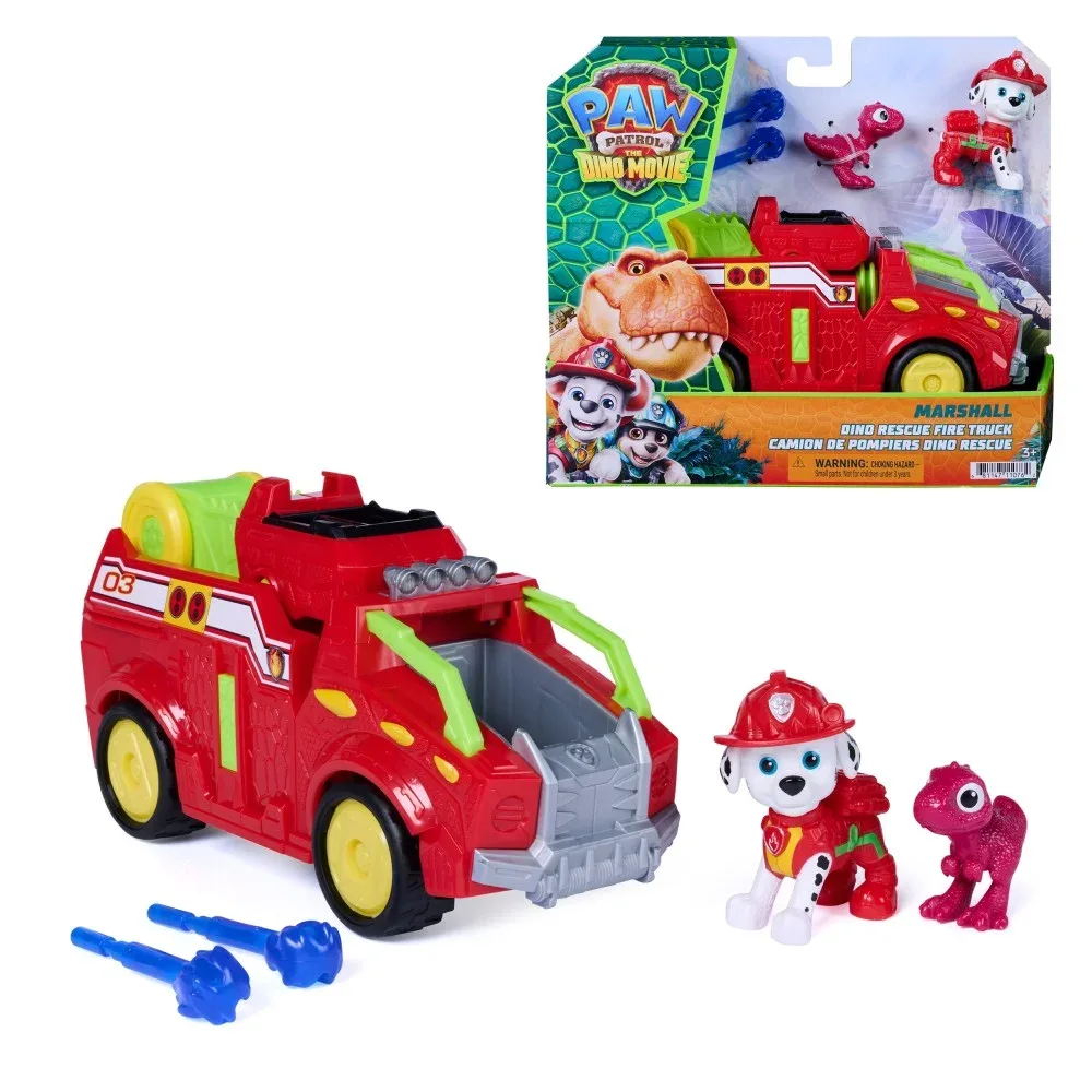 Spin Master Щенячий патруль и динозавры — пожарная машина Маршала Dino Rescue с фигуркой 6075757