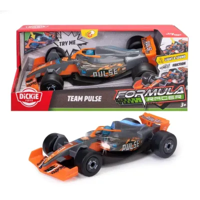 Dickie — гоночный автомобиль Formula Racer 1:24 Team PULSE со светом и звуком 3764036