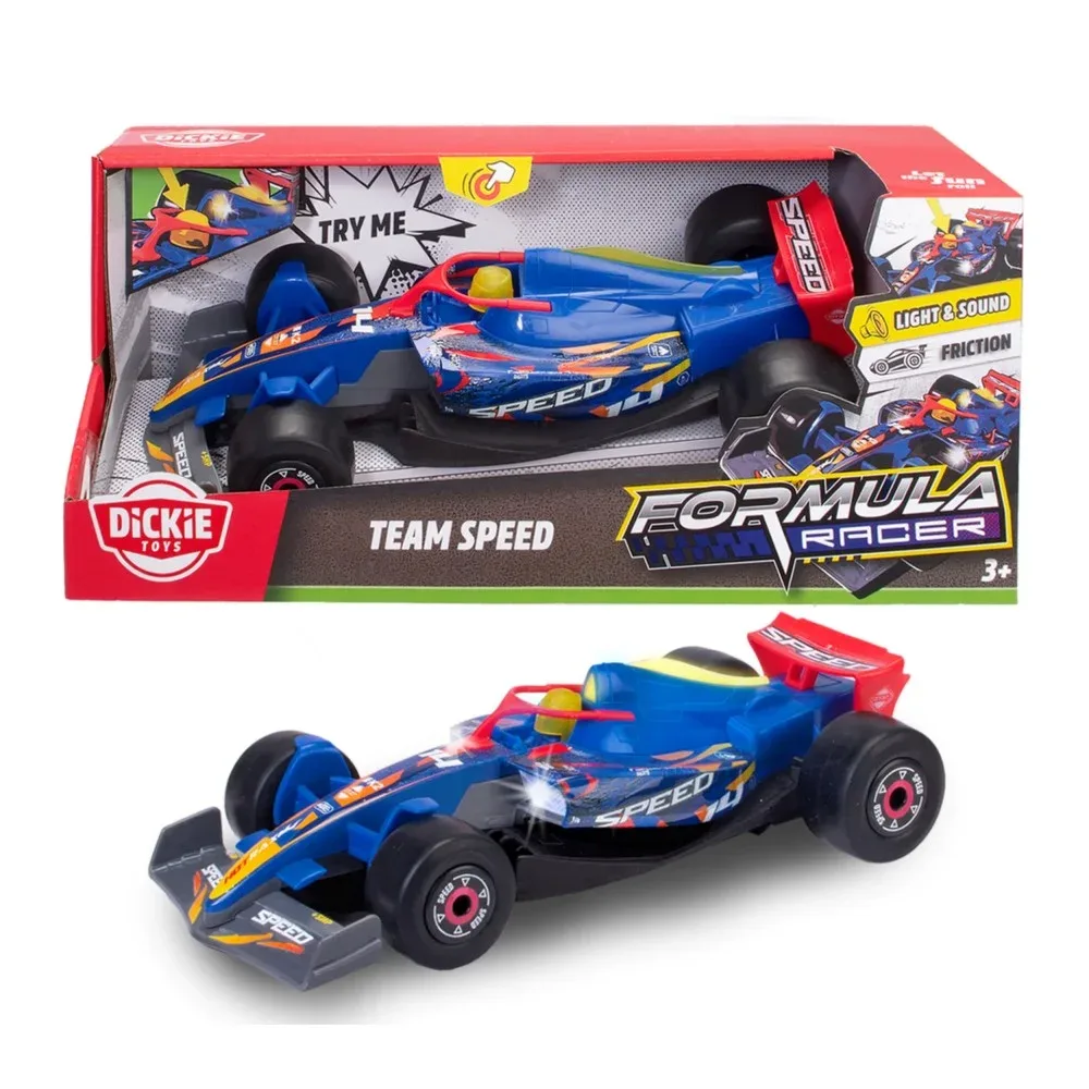 Dickie — гоночный автомобиль Formula Racer 1:24 Team SPEED со светом и звуком 3764037
