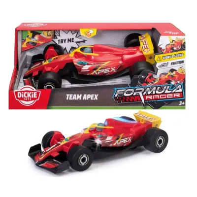 Dickie — гоночный автомобиль Formula Racer 1:24 Team APEX со светом и звуком 3764038