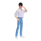 Mattel KPOP Demon Hunters — базовая кукла Джину Saja Boys «Soda Pop» JRN38 — фото 2