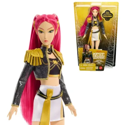 Mattel KPOP Demon Hunters — поющая кукла Мира HUNTR/X «Golden» JRN41
