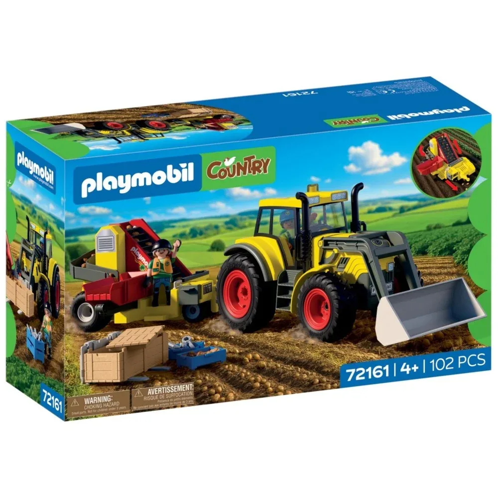 Playmobil Country — большой трактор с картофелеуборочным комбайном 72161