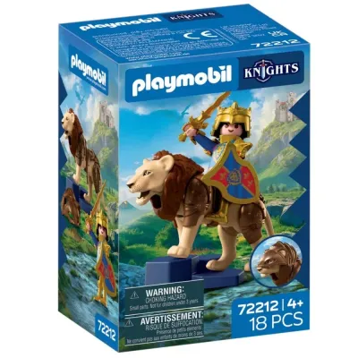 Playmobil Knights — лев с золотым рыцарем 72212