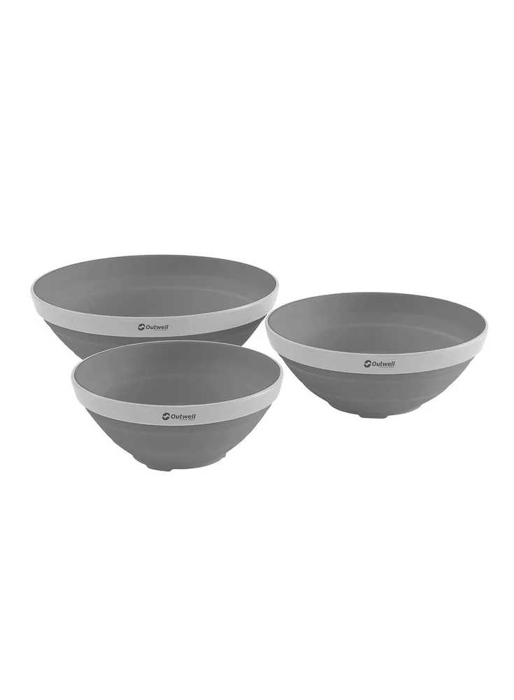 Набор мисок туристических складных Outwell Collaps Bowl Set серый