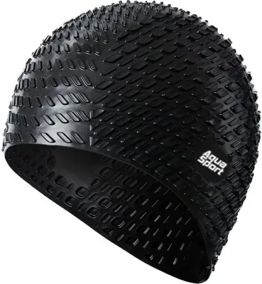Шапочка для плавания для длинных волос Aqua-Sport Bubble Cap