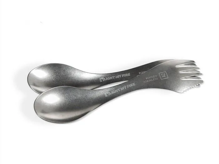 Light My Fire Набор туристических приборов спорк Stainless из нержавеющей стали, 2 штуки