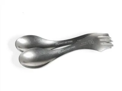 Light My Fire Набор туристических приборов спорк Stainless из нержавеющей стали, 2 штуки
