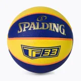 Мяч баскетбольный Spalding TF-33 желто-синий, размер 6 — фото 4