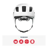 Шлем велосипедный Abus Hyban 2.0 белый — фото 2