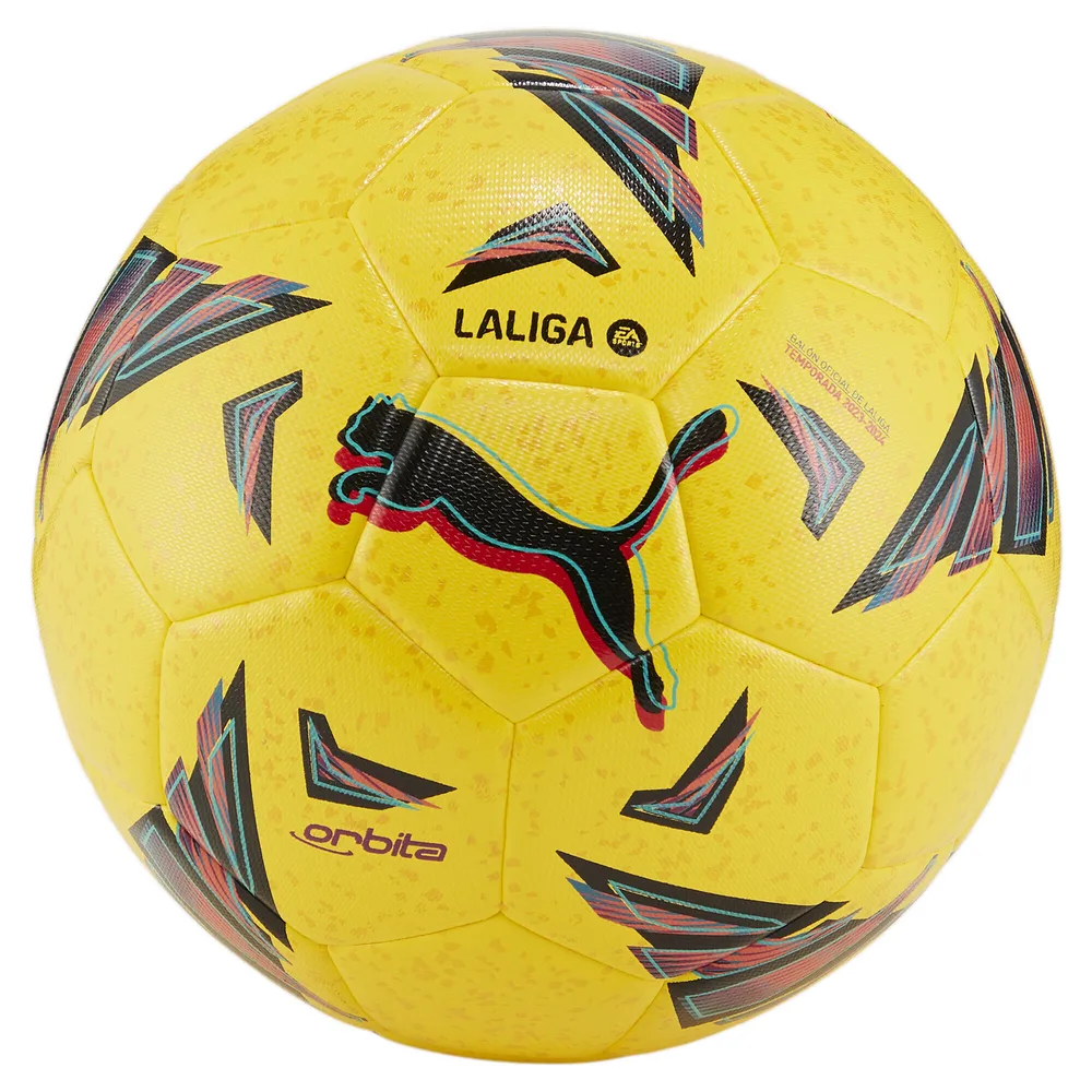 Мяч футбольный Puma Orbita LaLiga Hybrid, 5, Жёлтый
