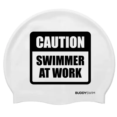 Шапочка для плавания силиконовая Buddyswim CSW белая