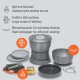 Набор туристической посуды Esbit Alcohol Cookset 2,35 л — фото 3