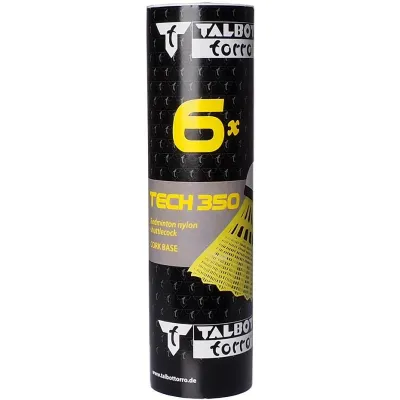 Воланы для бадминтона Talbot Torro Tech 350 medium, 6 шт
