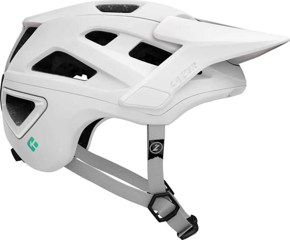 Шлем велосипедный Lazer Jackal KinetiCore для MTB, белый матовый