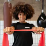 Эластичная лента-эспандер Matchu Sports 5,5 м чёрная — фото 3