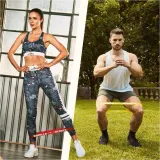 Набор резиновых петель Gorilla Sports, 5 штук, с мешочком — фото 3