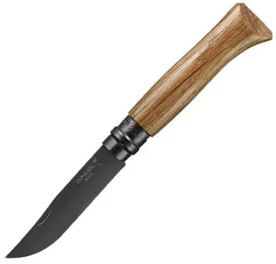 Нож складной Opinel Inox Black No.08 с черным нержавеющим клинком