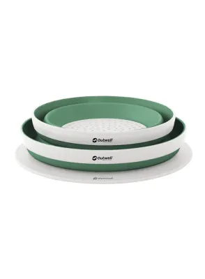 Набор посуды Outwell Collaps Bowl & Colander Set, зеленый