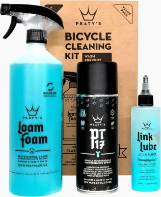 Набор для чистки велосипеда Peaty's: Loam Foam, PT17 и Link Lube