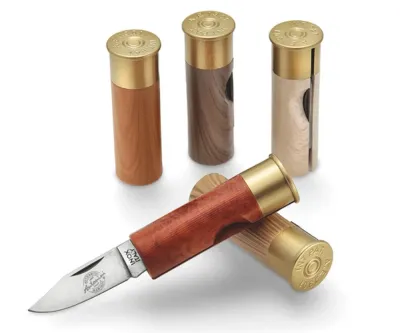 Old Bear Нож складной Antonini Ammo Gauge 12 с рукоятью под дерево, 5 расцветок