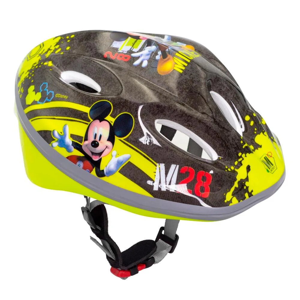 Шлем велосипедный детский Seven Dr Helmet SP Mickey, чёрный с зелёным, 52-56 см