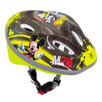 Шлем велосипедный детский Seven Dr Helmet SP Mickey, чёрный с зелёным, 52-56 см