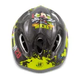 Шлем велосипедный детский Seven Dr Helmet SP Mickey, чёрный с зелёным, 52-56 см — фото 2