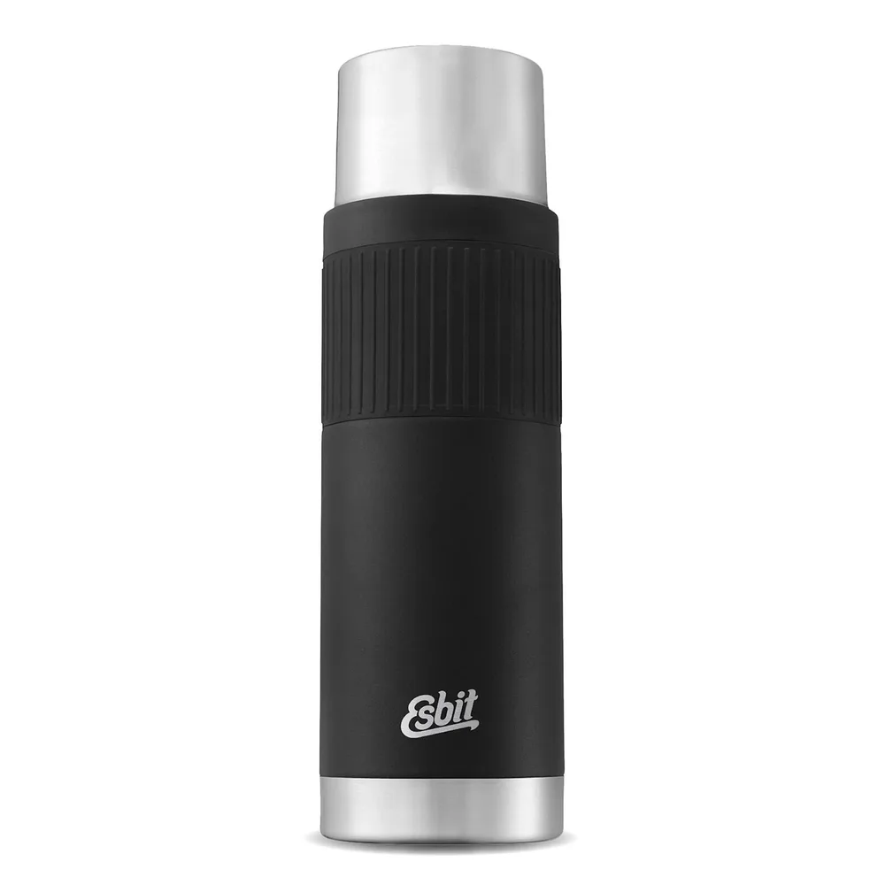 Термос Esbit Sculptor Vacuum Flask with Sleeve 1 л, чёрный