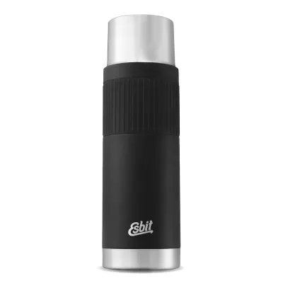 Термос Esbit Sculptor Vacuum Flask with Sleeve 1 л, чёрный