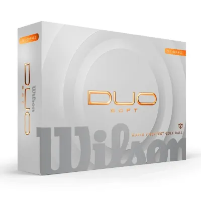 Мячи для гольфа Wilson Duo Soft, 12 штук, Оранжевый