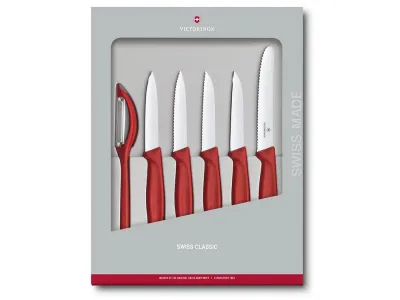 Набор кухонных ножей с овощечисткой Victorinox Swiss Classic, 6 предметов