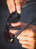 Солнцезащитные очки JULBO OUTLINE чёрные, Reactiv Light Amplifier категория 1-3 — фото 6