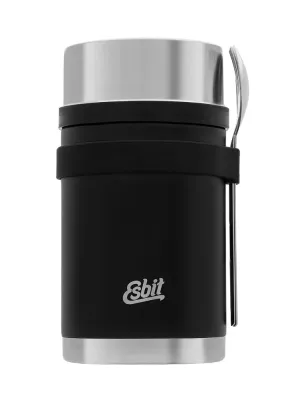 Набор столовых приборов Esbit Cutlery Set с силиконовой лентой L, черный