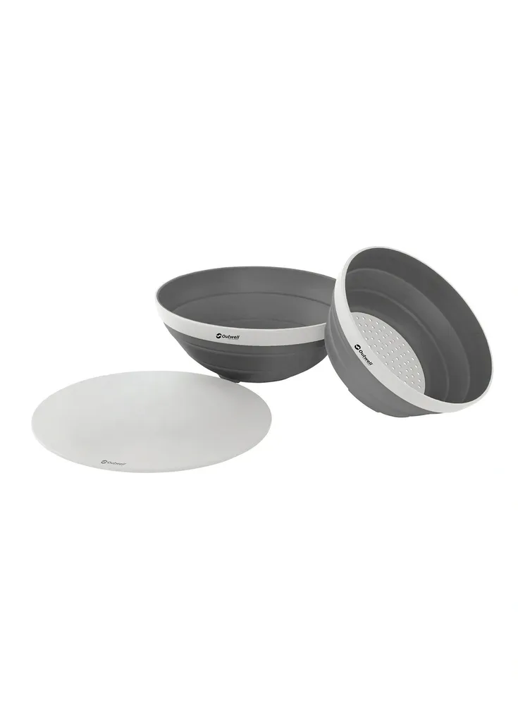 Набор складной посуды Outwell Collaps Bowl and Colander Set, серый