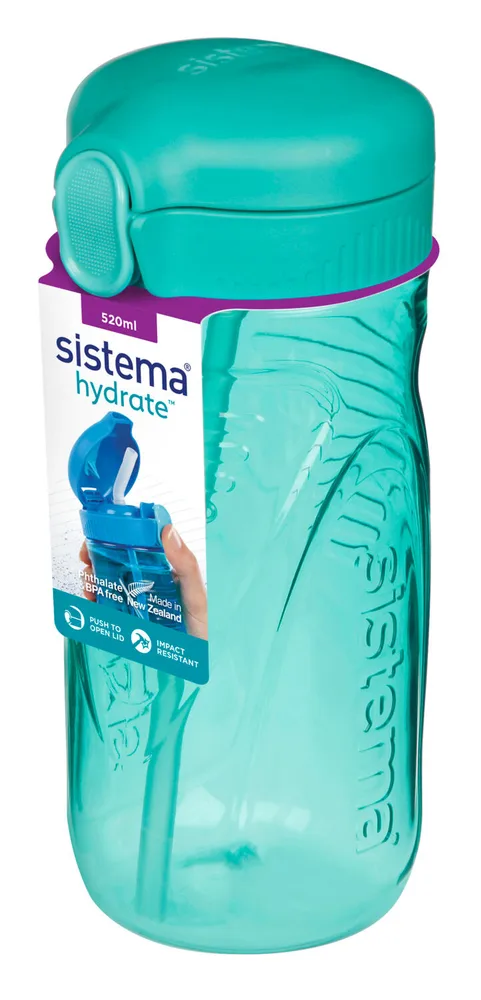 Бутылка с трубочкой Sistema Hydrate Quick Flip Top 520 мл