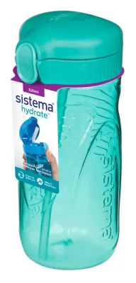 Бутылка с трубочкой Sistema Hydrate Quick Flip Top 520 мл