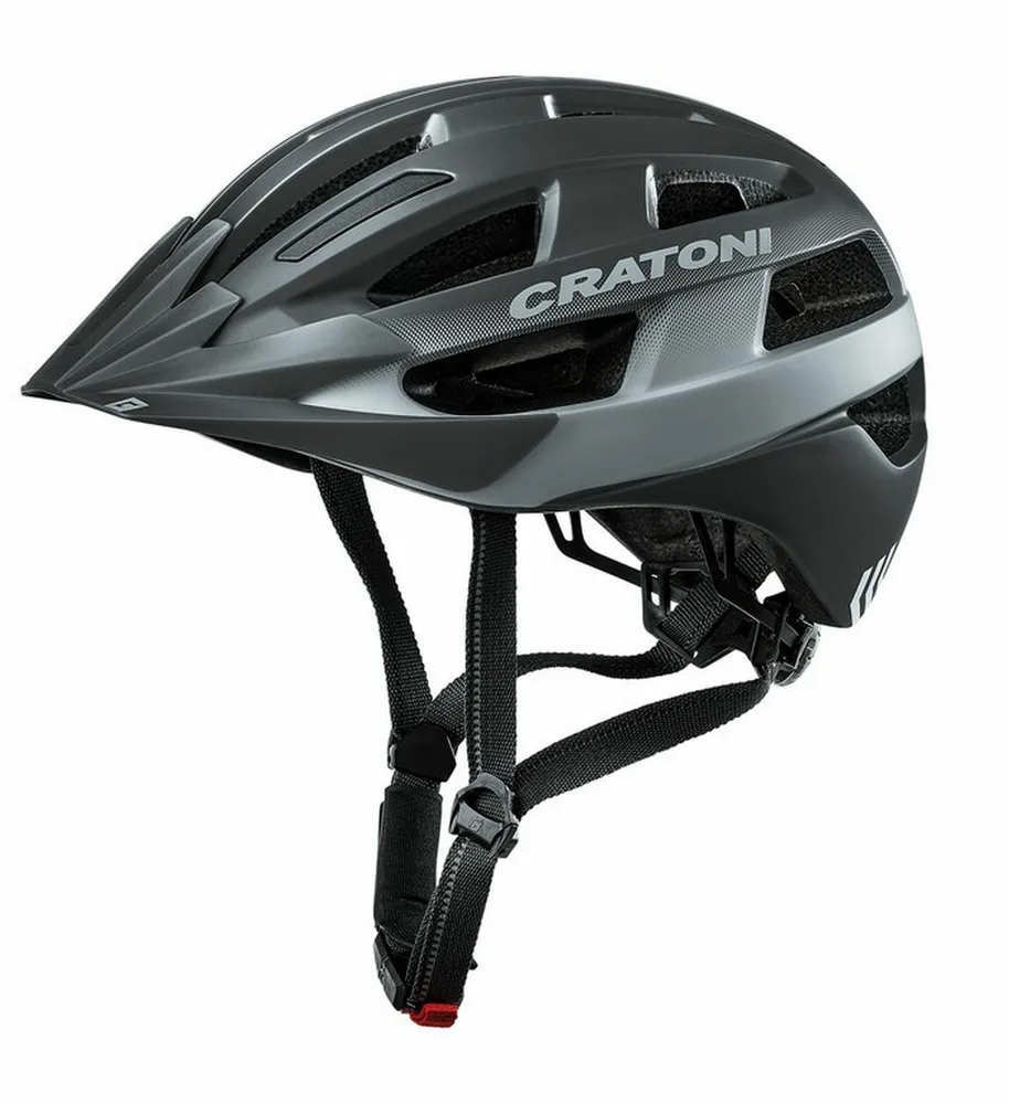 Шлем велосипедный городской Cratoni Velo-X, 52-57 cm, Чёрный