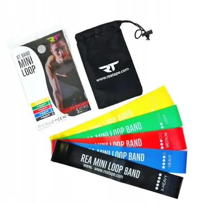 Rea Tape Набор резинок для тренировок RT Band Mini Loop Mix, 5 штук