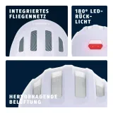Шлем велосипедный детский Abus Smiley 3.0 Ace LED фиолетовый — фото 4