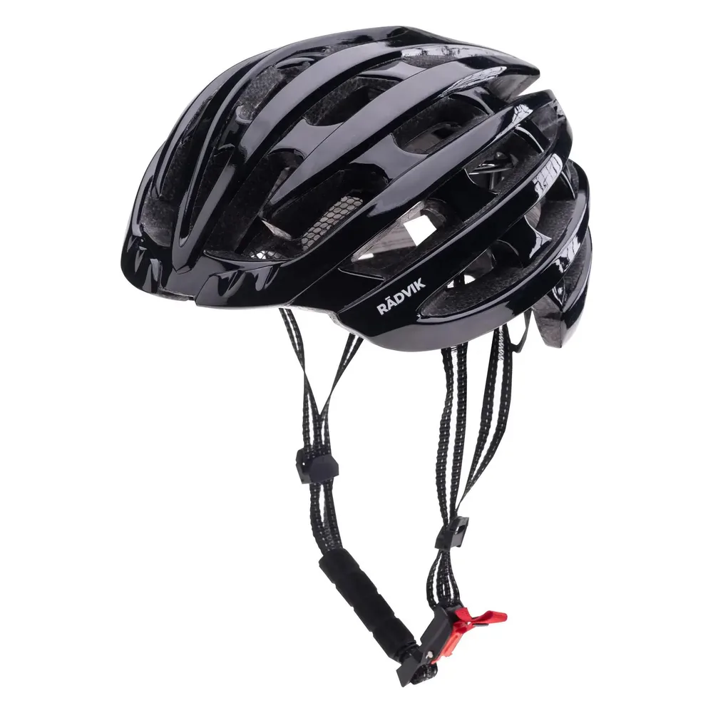 Шлем велосипедный шоссейный Radvik Peleton, 58-60 cm, Чёрный