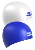 Шапочка для плавания Mad Wave Reverse Champion бело-синяя — фото 1