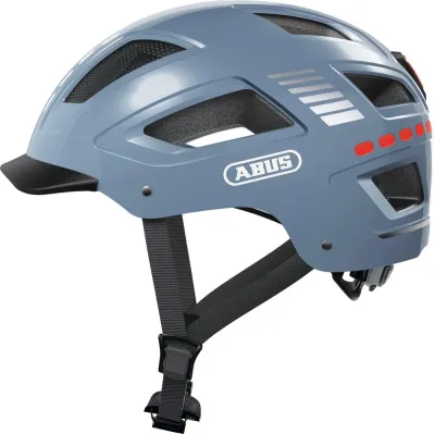Шлем велосипедный Abus Hyban 2.0 LED синий