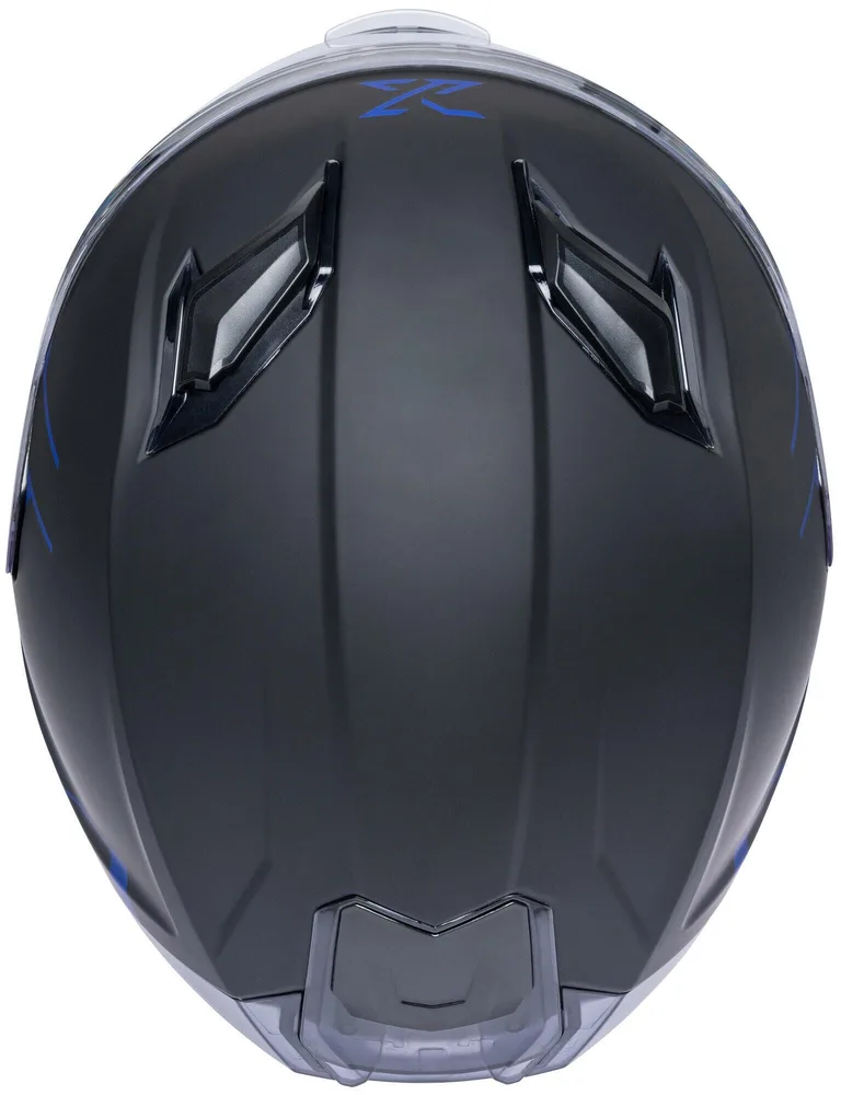 HSN Шлем интегральный SPEC-X SX-82.03/R2 Stinger черный матовый с синим, размер S