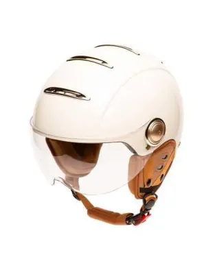 Шлем велосипедный Marko Helmets Tandem Light в стиле джет, кремовый