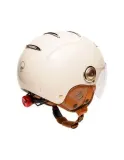Шлем велосипедный Marko Helmets Tandem Light в стиле джет, кремовый — фото 2