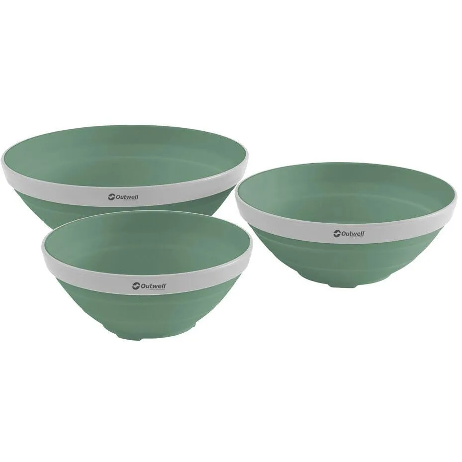 Миски туристические Outwell Collaps Bowl Set, складные, зелёные