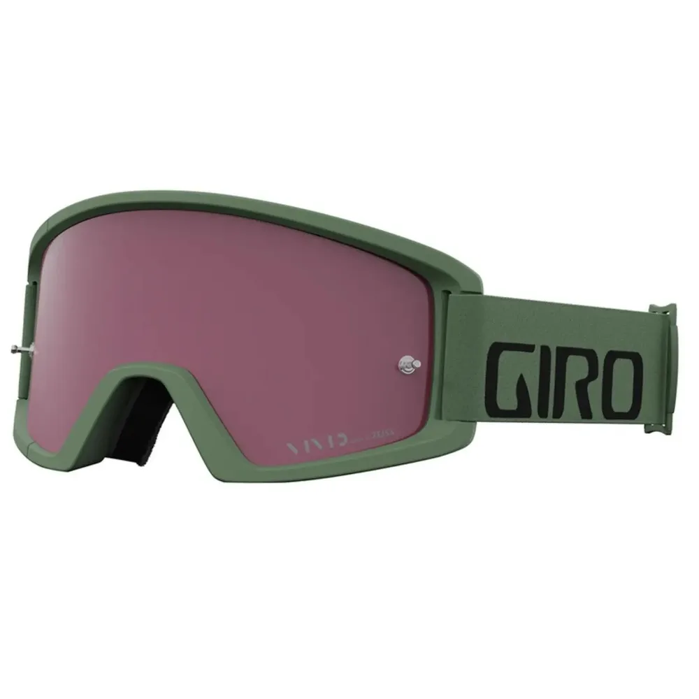 Маска велосипедная Giro Tazz MTB с двумя линзами S2/S0 зелёная